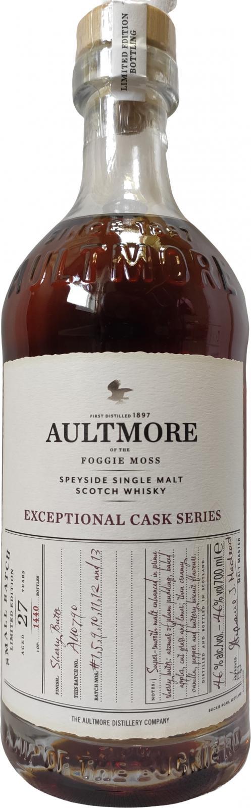 Aultmore 27-year-old Exceptional Cask Series