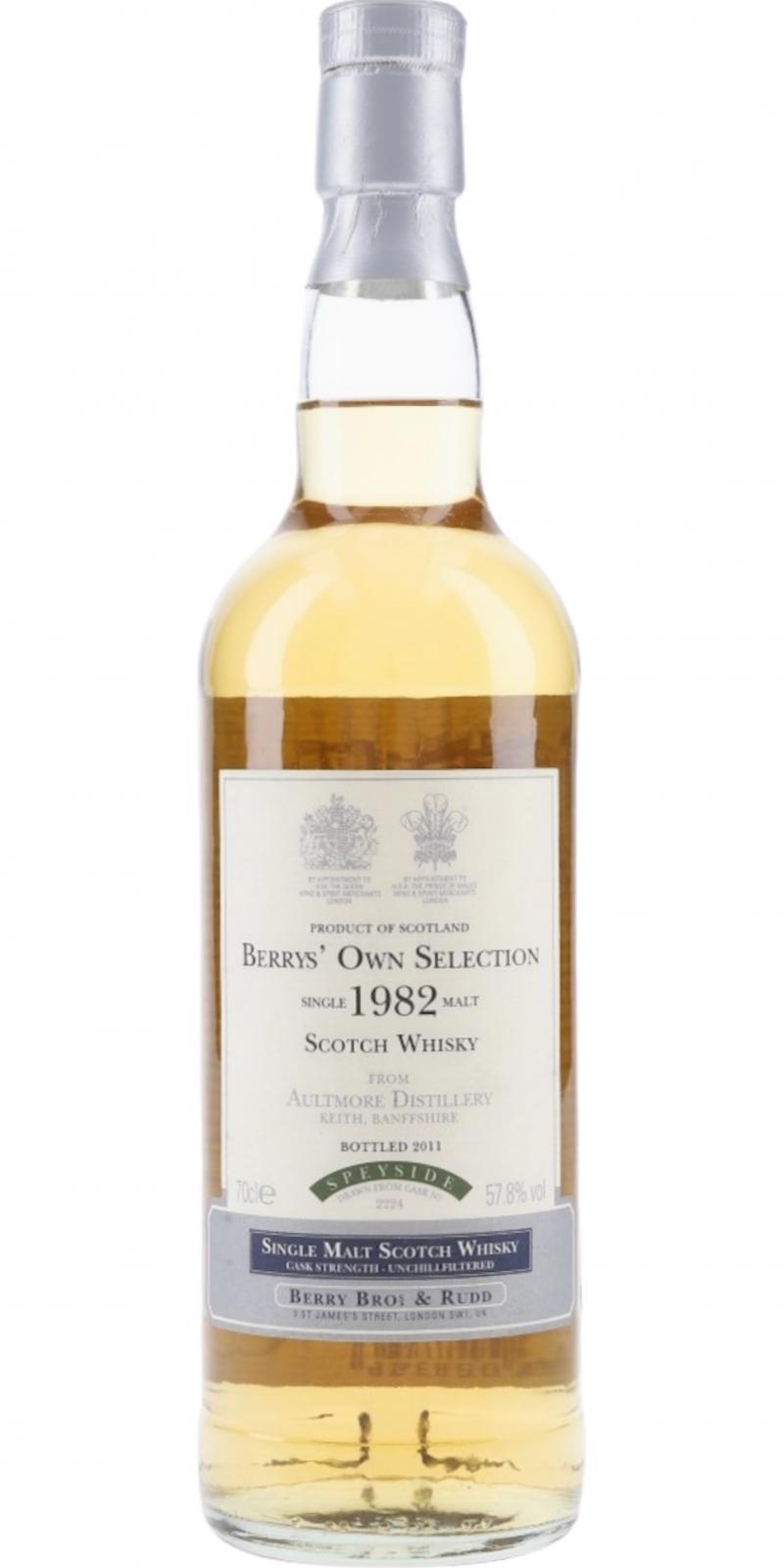 Aultmore 1982 BR Berrys' Own Selection