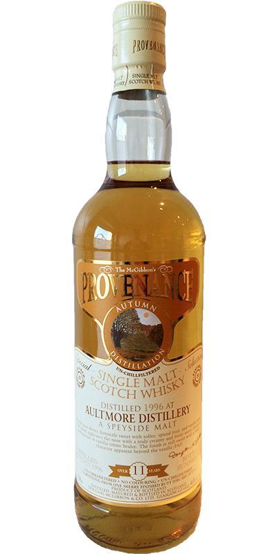 Aultmore 1996 McG McGibbon's Provenance