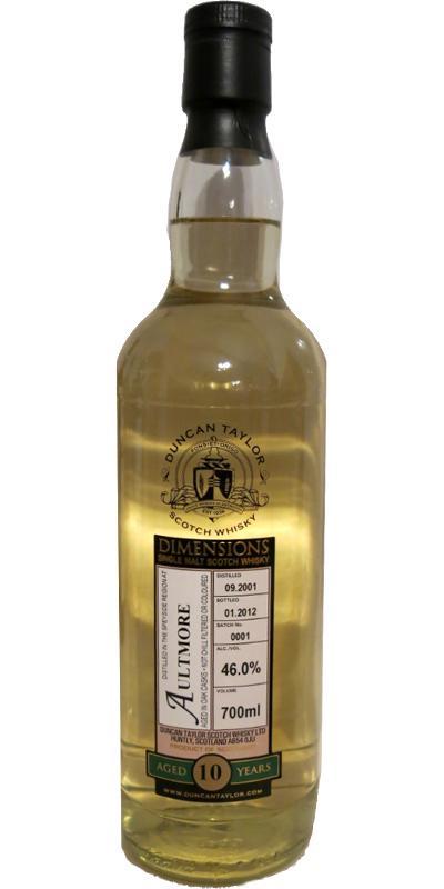 Aultmore 2001 DT Dimensions