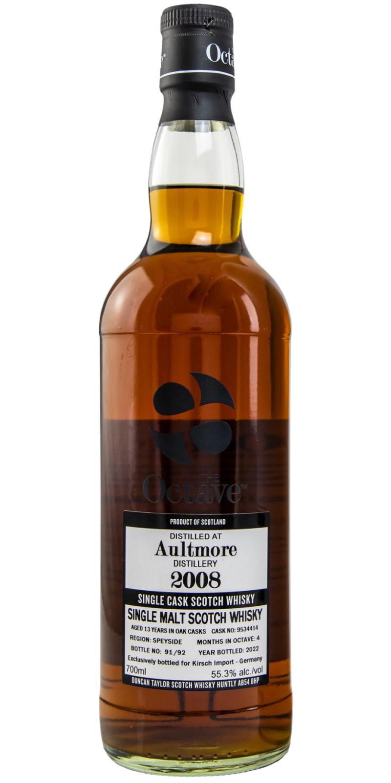 Aultmore 2008 DT The Octave