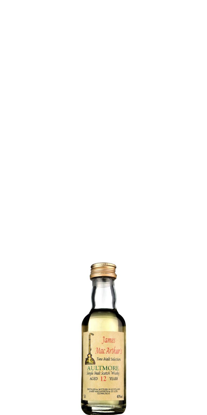 Aultmore 12-year-old JM Fine Malt Selection - Miniature