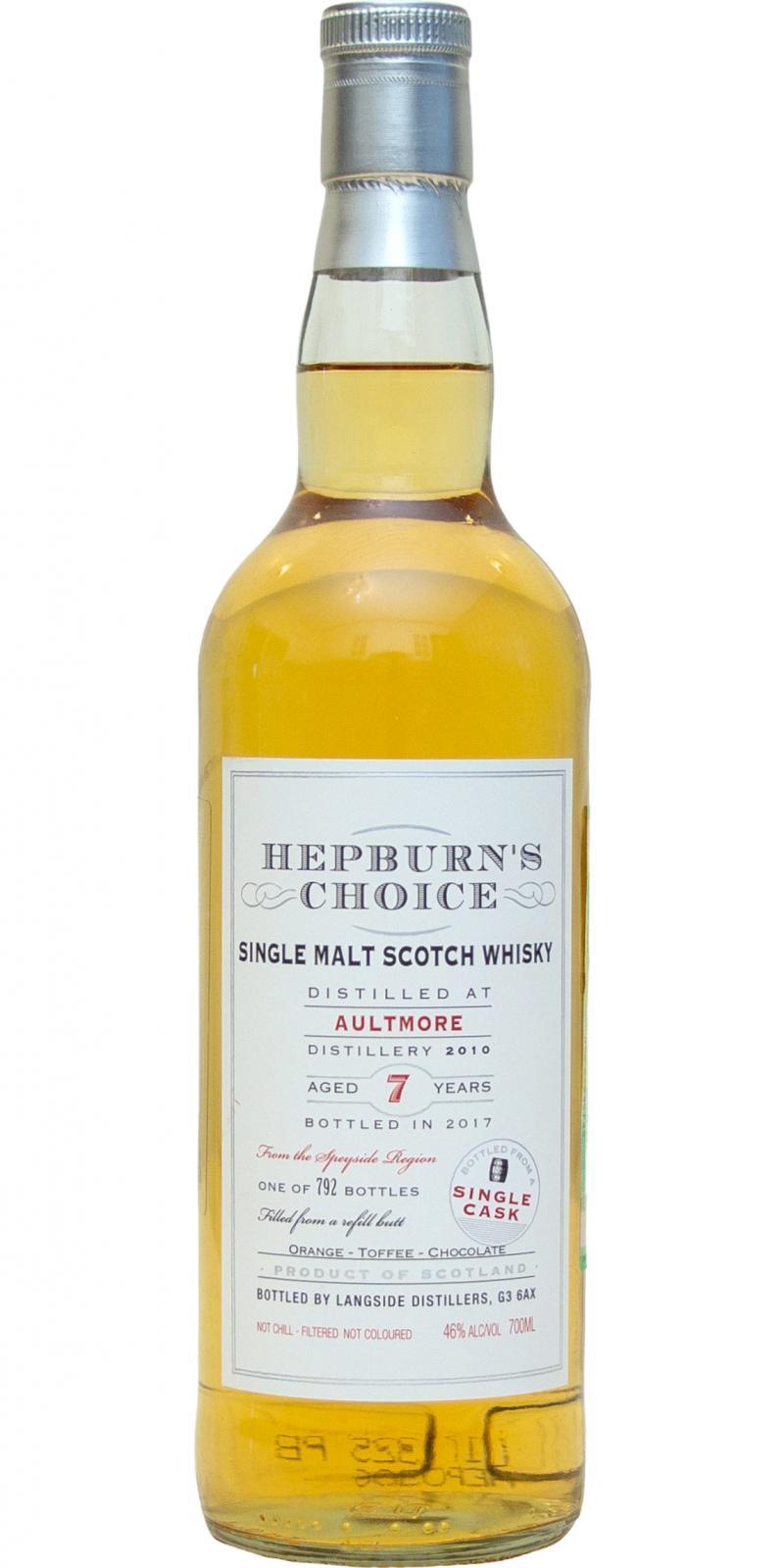 Aultmore 2010 LsD Hepburn's Choice