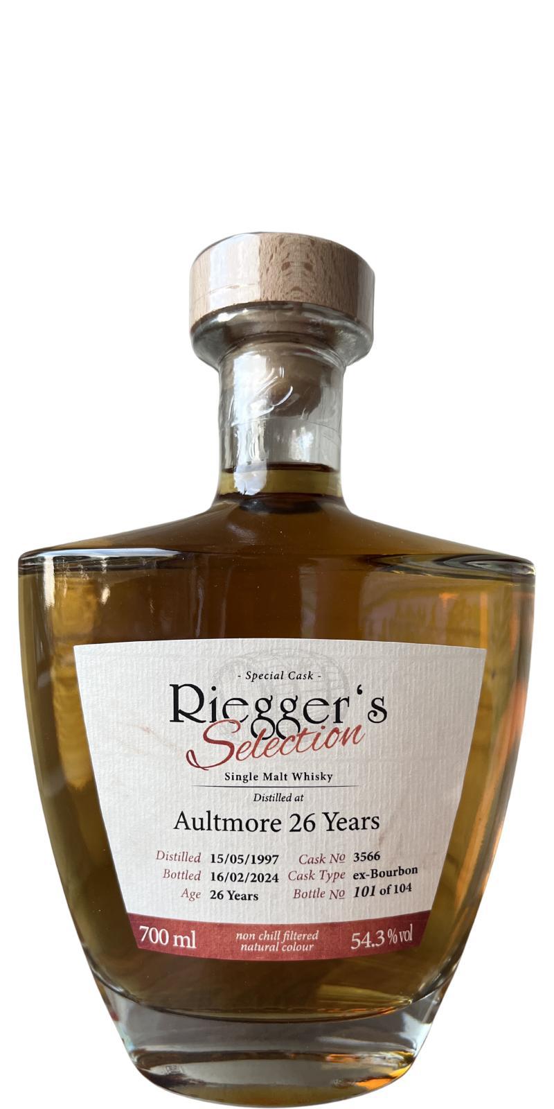 Aultmore 1997 RS Riegger´s Family Reserve