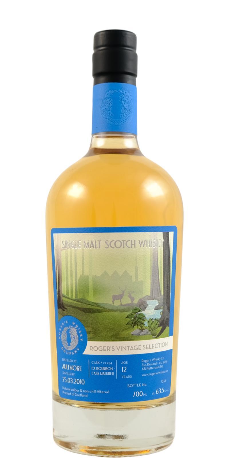 Aultmore 2010 RWCo Roger's Vintage Selection