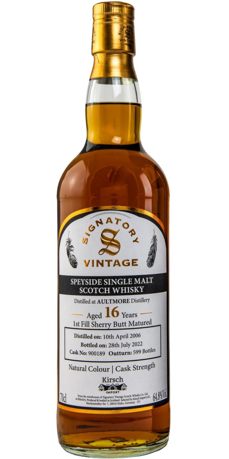 Aultmore 2006 SV Natural Colour | Cask Strength