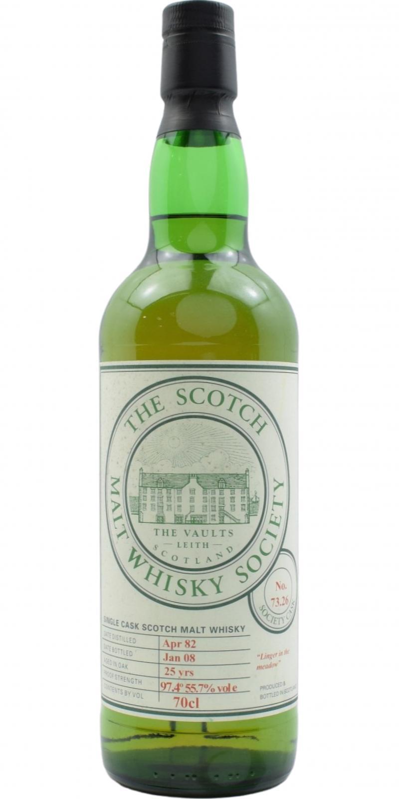 Aultmore 1982 SMWS 73.26 Linger in the meadow