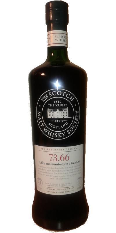 Aultmore 1989 SMWS 73.66 Toffee and humbugs in a tea chest