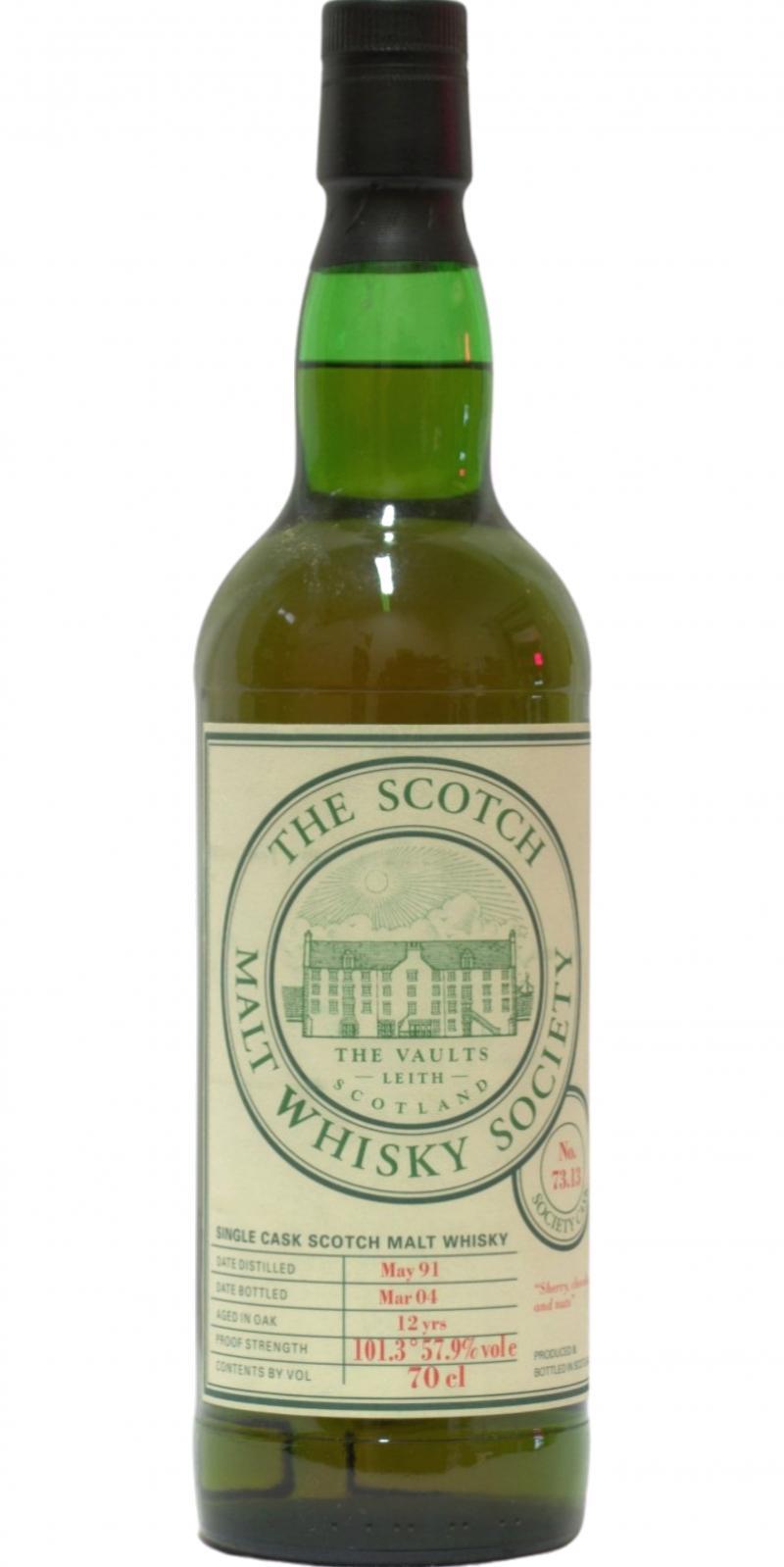 Aultmore 1991 SMWS 73.13 Sherry, chocolate and nuts