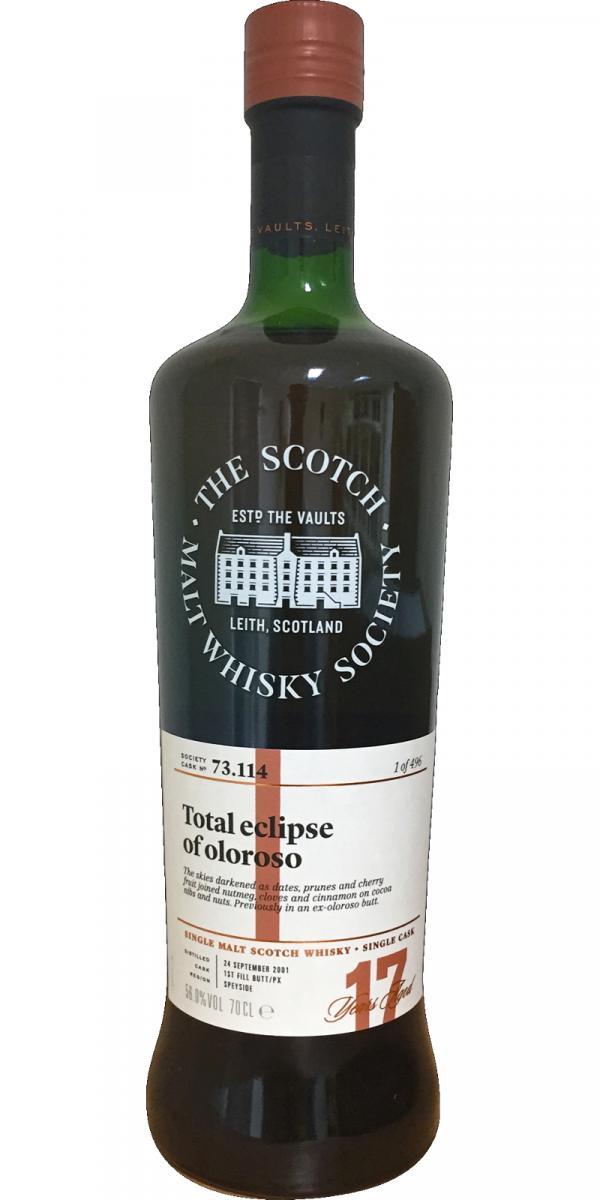 Aultmore 2001 SMWS 73.114 Total eclipse of oloroso