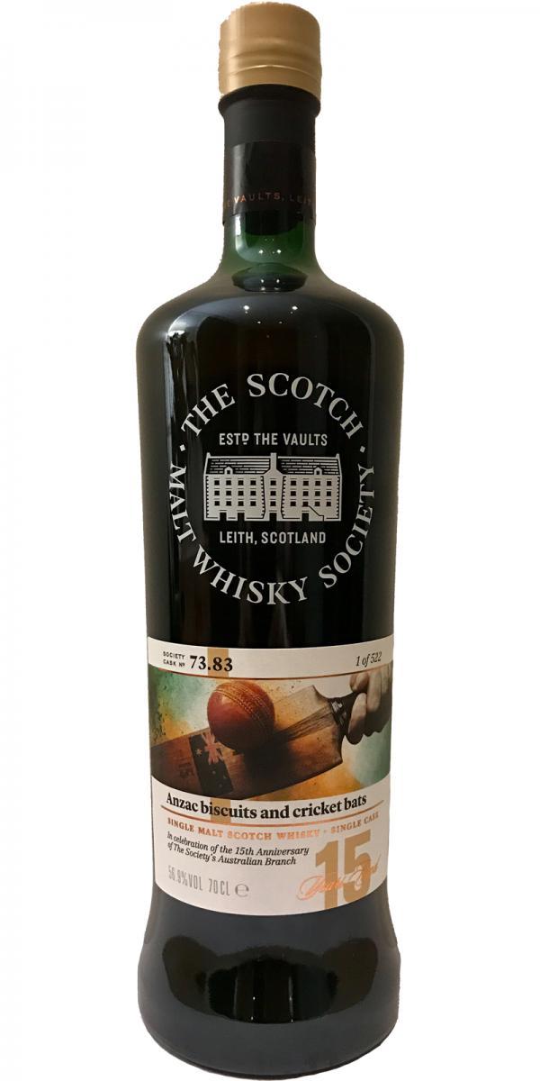 Aultmore 2001 SMWS 73.83 Anzac biscuits and cricket bats