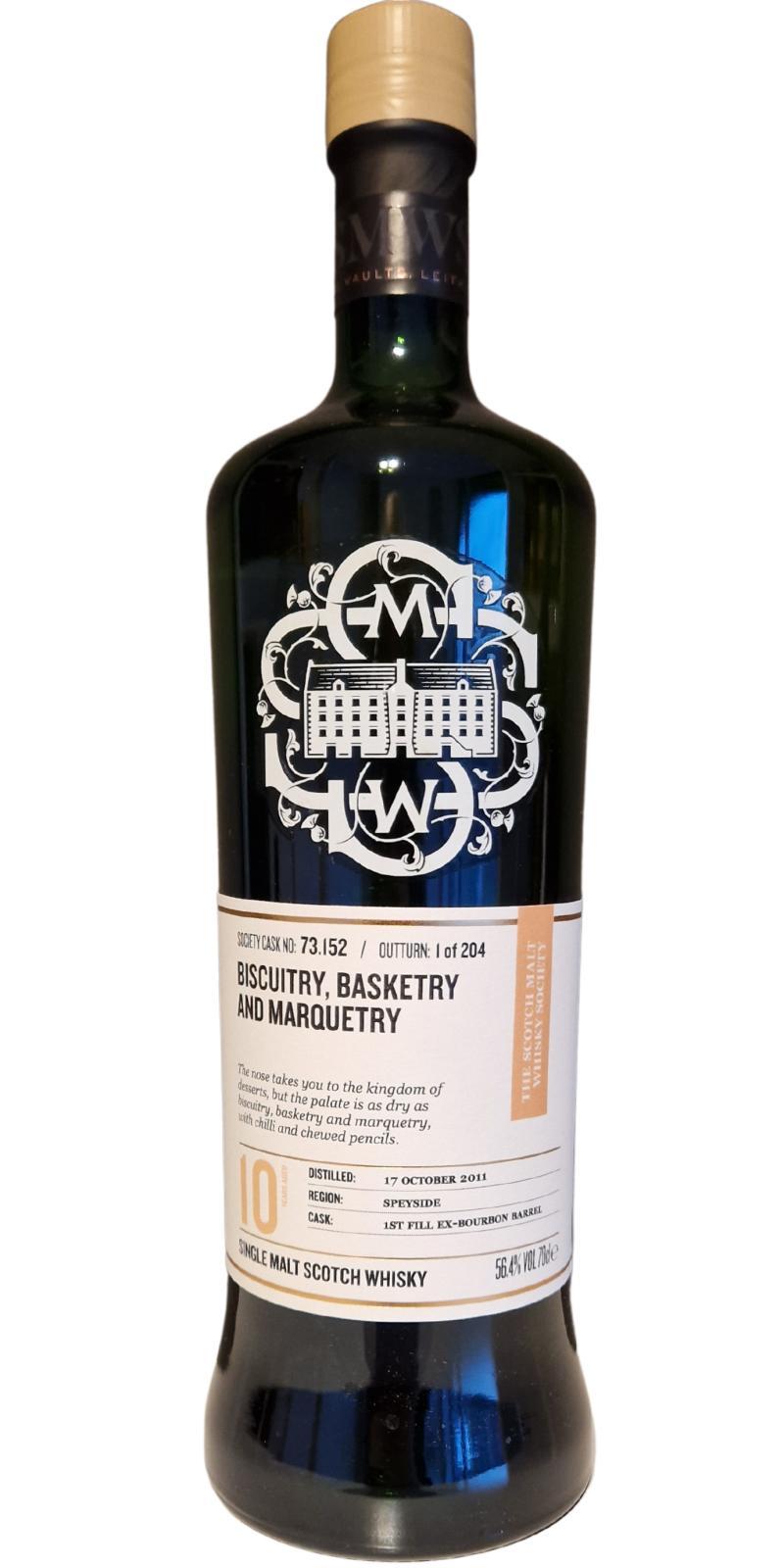 Aultmore 2011 SMWS 73.152 Biscuitry, basketry and marquetry