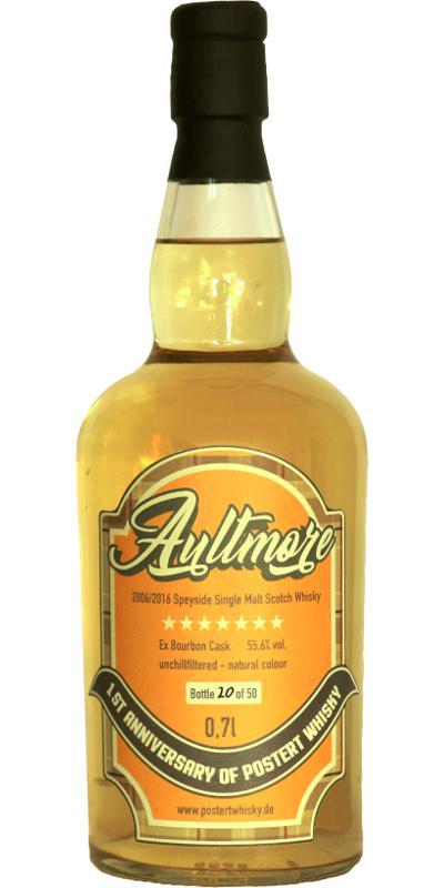 Aultmore 2006 UD 1st Anniversary of Postert Whisky