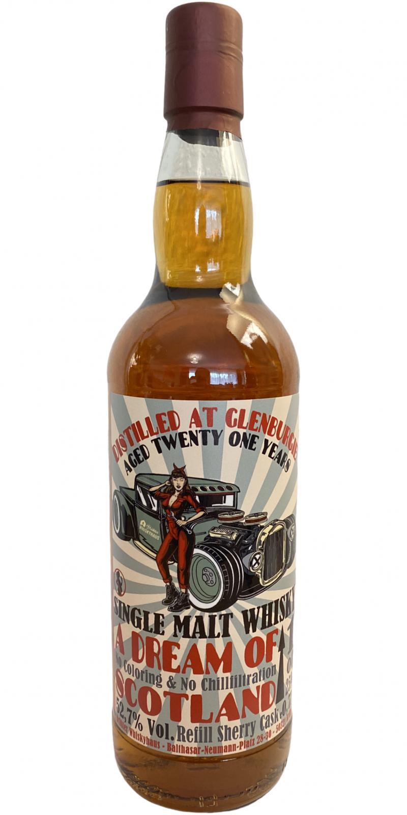 Glenburgie 21-year-old BW  A Dream of Scotland