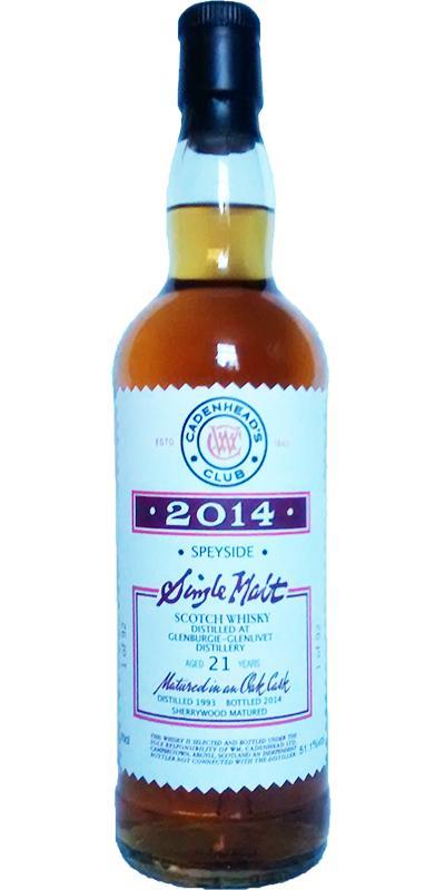 Glenburgie 1993 CA  Cadenhead's Club