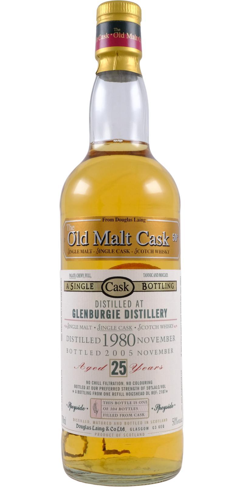 Glenburgie 1980 DL  The Old Malt Cask