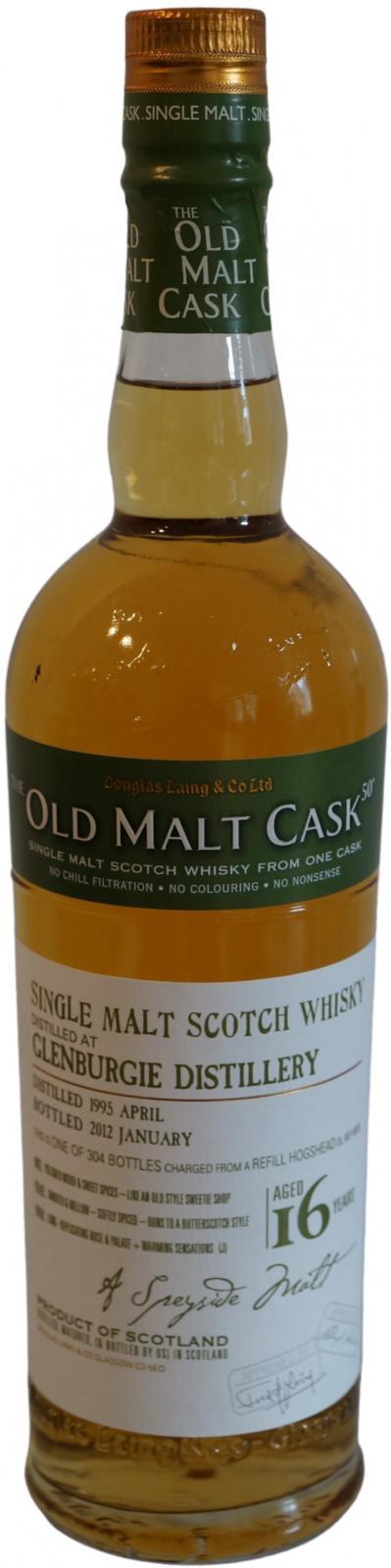 Glenburgie 1995 DL  The Old Malt Cask