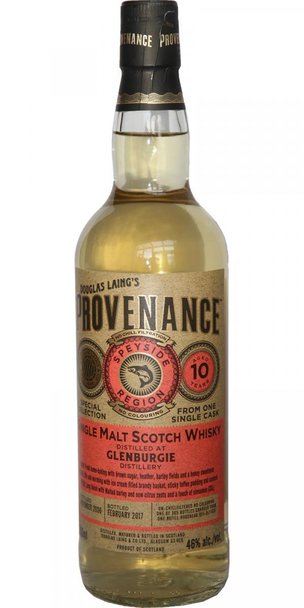 Glenburgie 2006 DL  Provenance