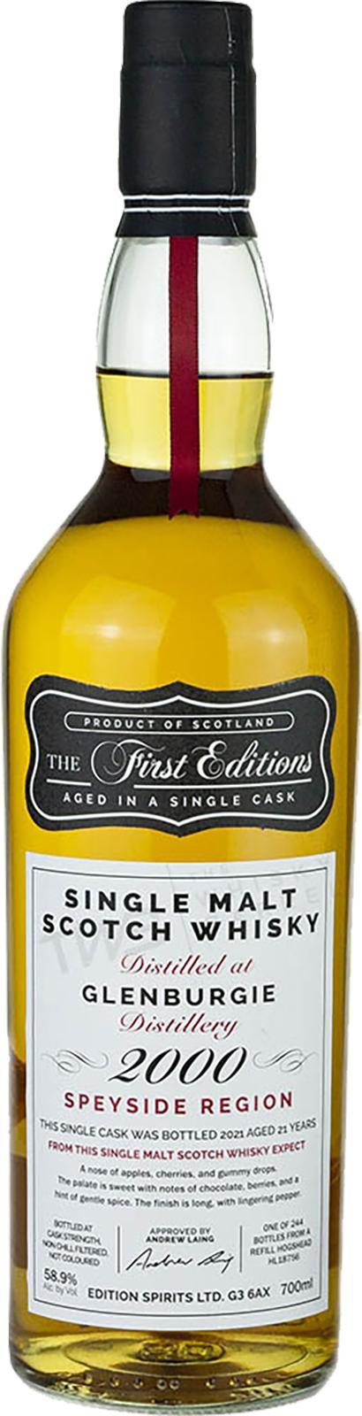 Glenburgie 2000 ED  The First Editions