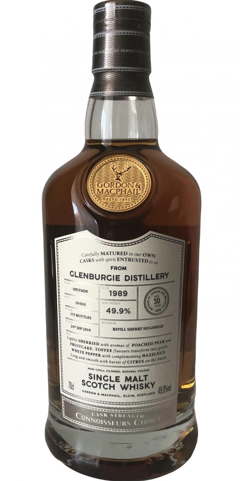 Glenburgie 1989 GM  Connoisseurs Choice - Cask Strength