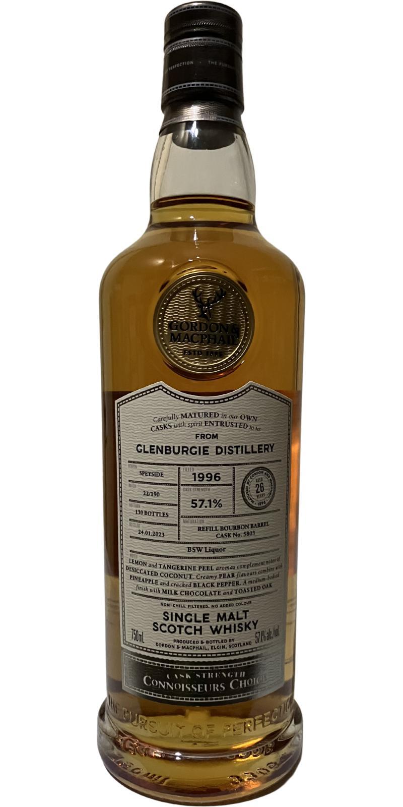 Glenburgie 1996 GM  Connoisseurs Choice - Cask Strength