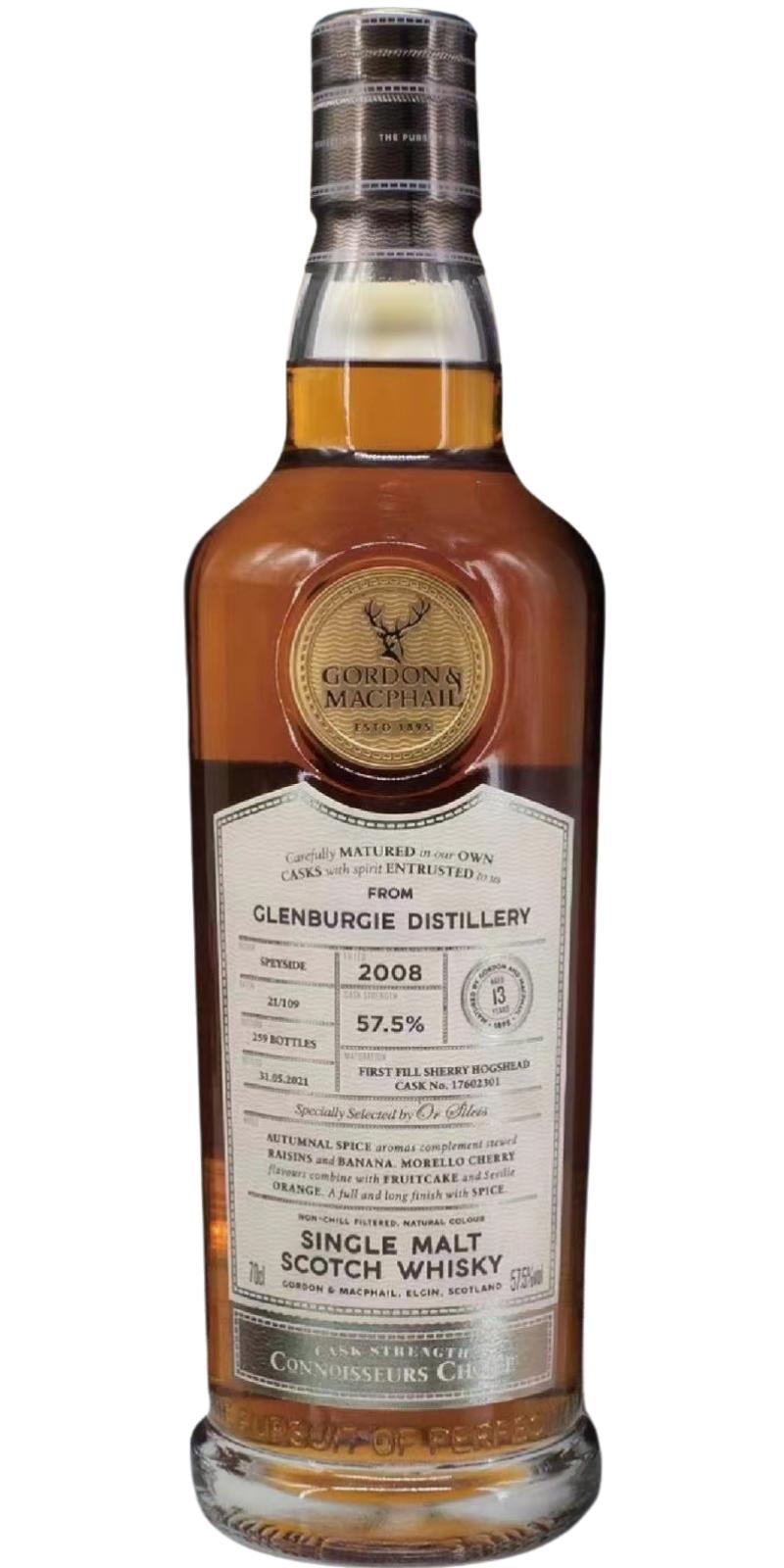 Glenburgie 2008 GM  Connoisseurs Choice - Cask Strength
