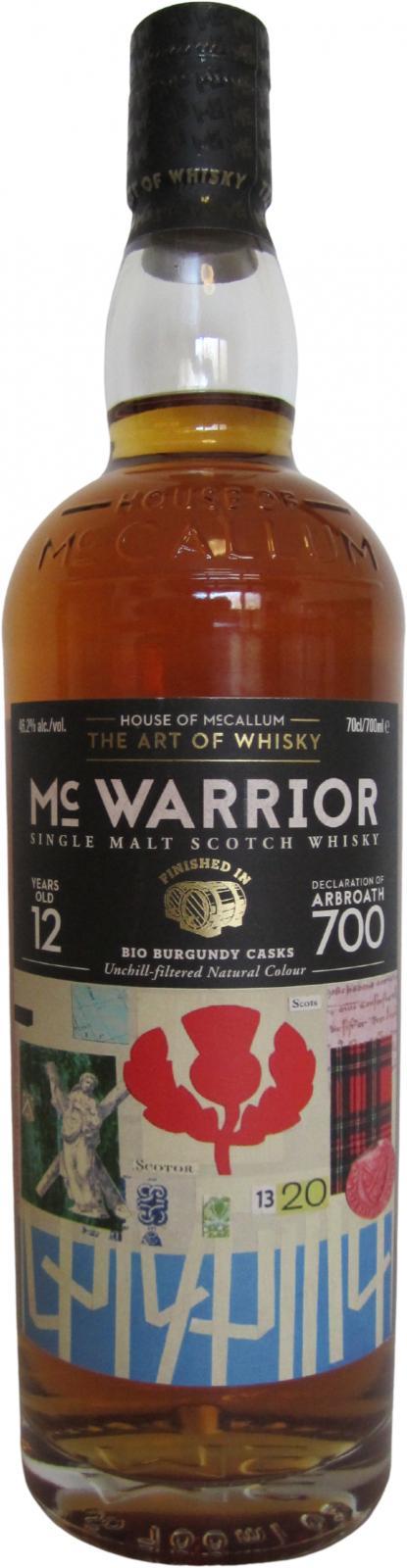 Glenburgie 2008 HoMc  McWarrior