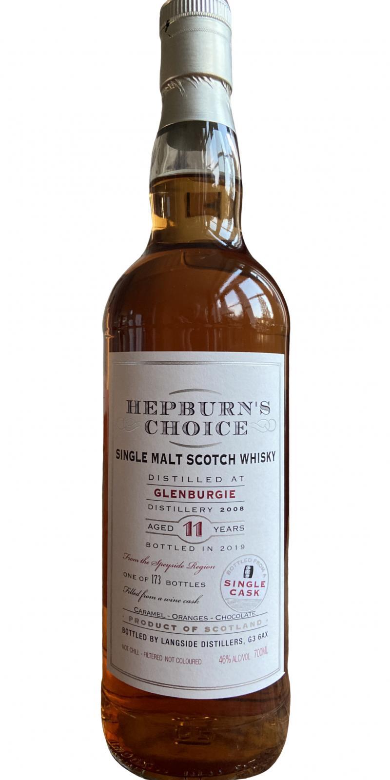 Glenburgie 2008 LsD  Hepburn's Choice