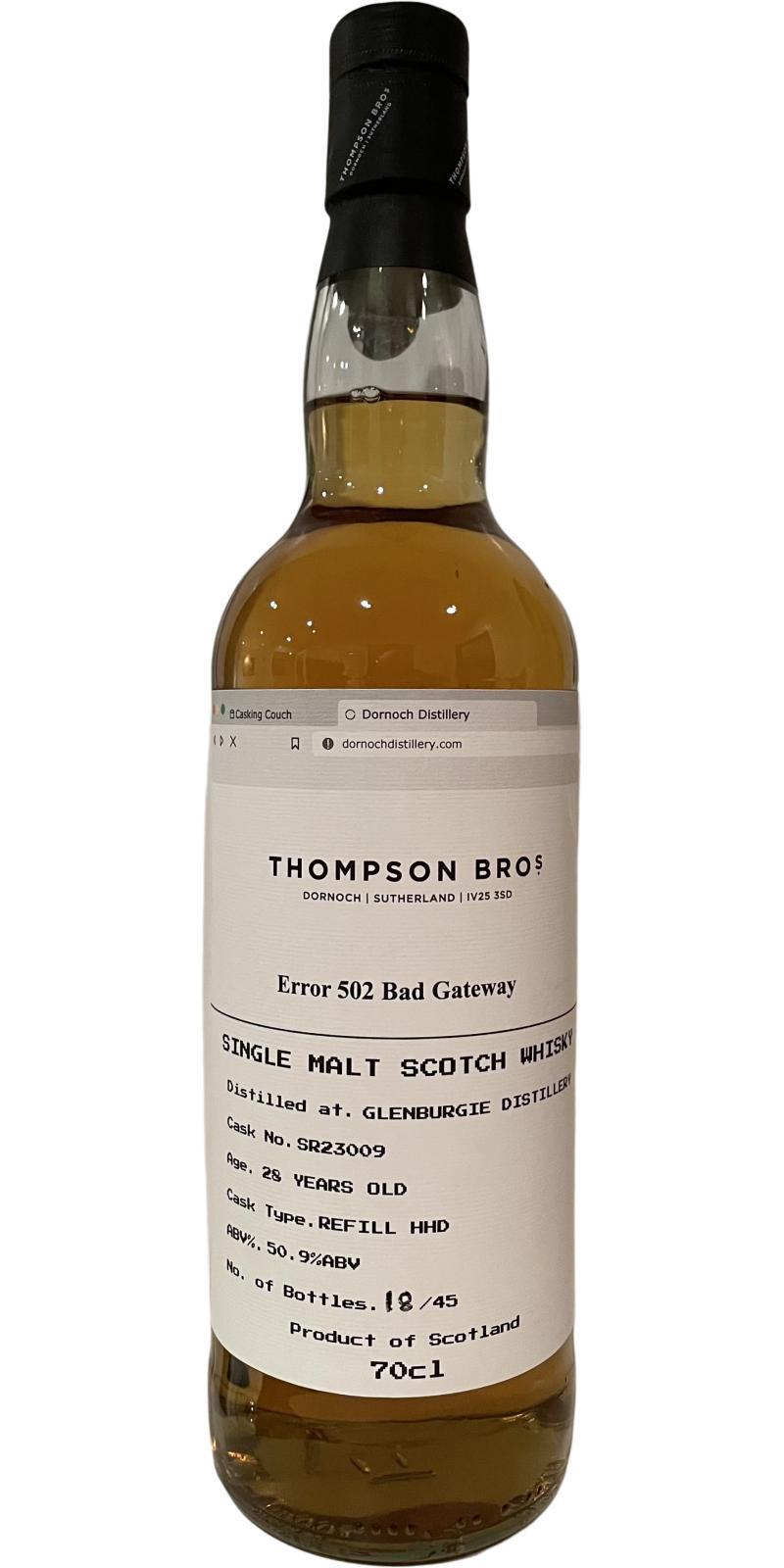 Glenburgie 1995 PST  Error 502 Bad Gateway