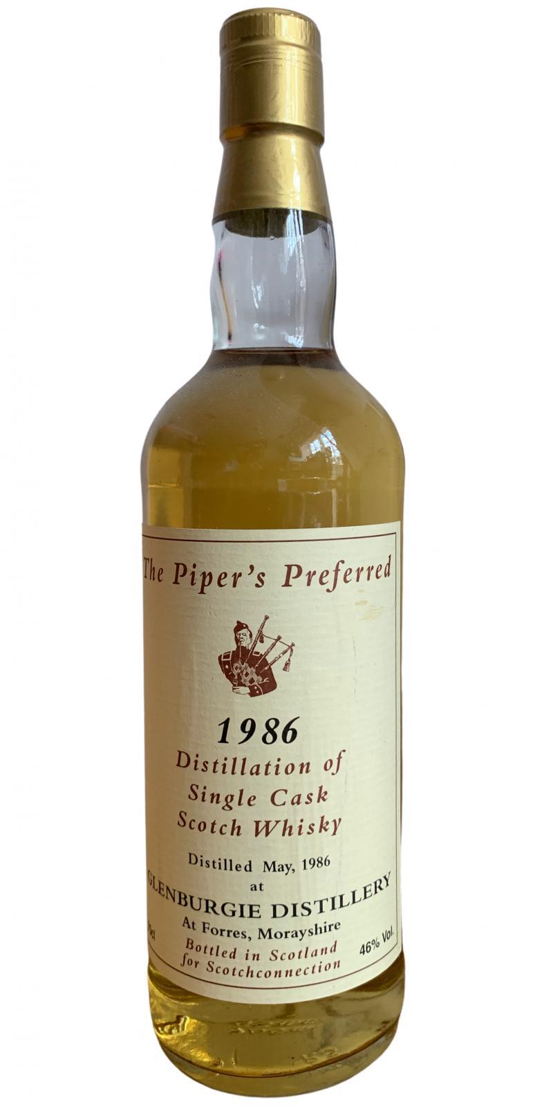 Glenburgie 1986 ScCo  The Piper's Preferred