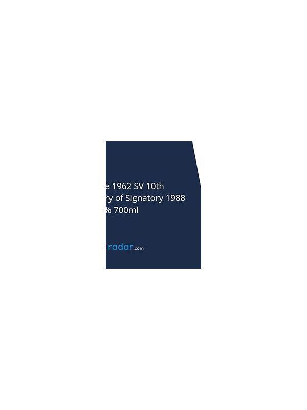 Glenburgie 1962 SV  10th Anniversary of Signatory 1988-1998