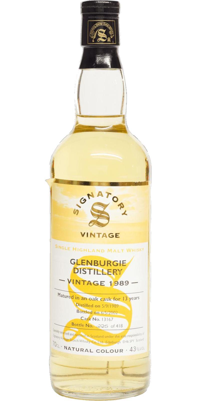 Glenburgie 1989 SV  Vintage Collection