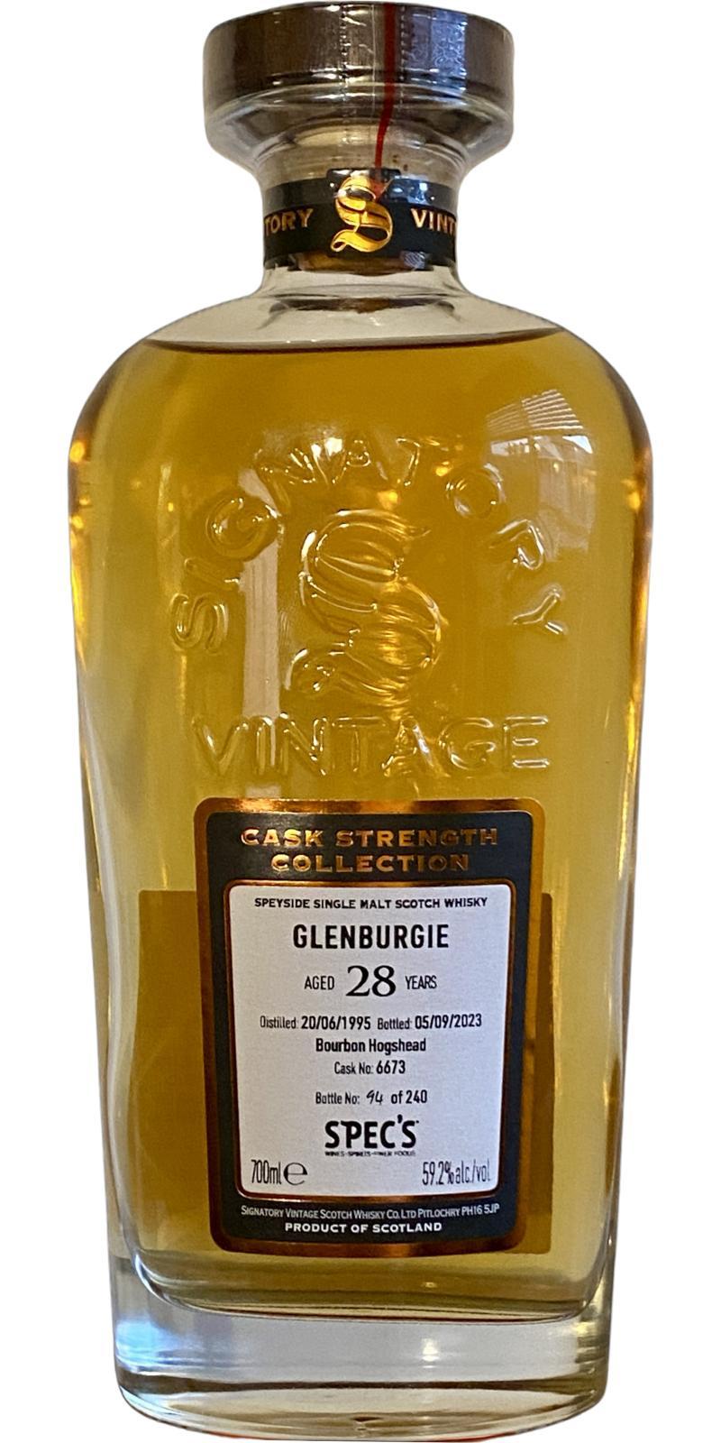 Glenburgie 1995 SV  Cask Strength Collection