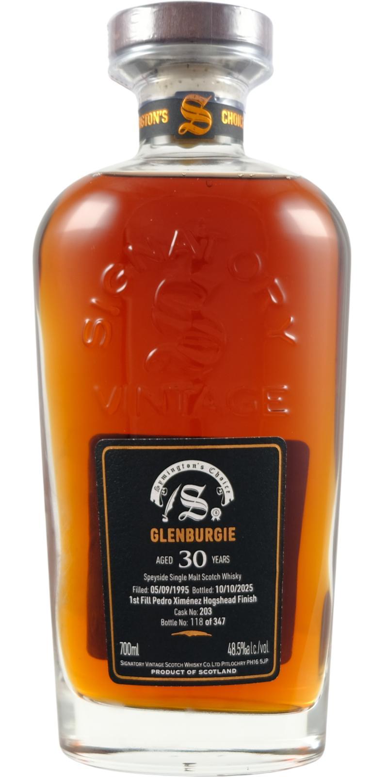 Glenburgie 1995 SV  Cask Strength Collection - Symington’s Choice