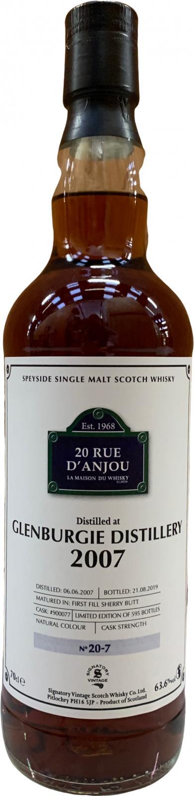 Glenburgie 2007 SV  20 Rue d'Anjou