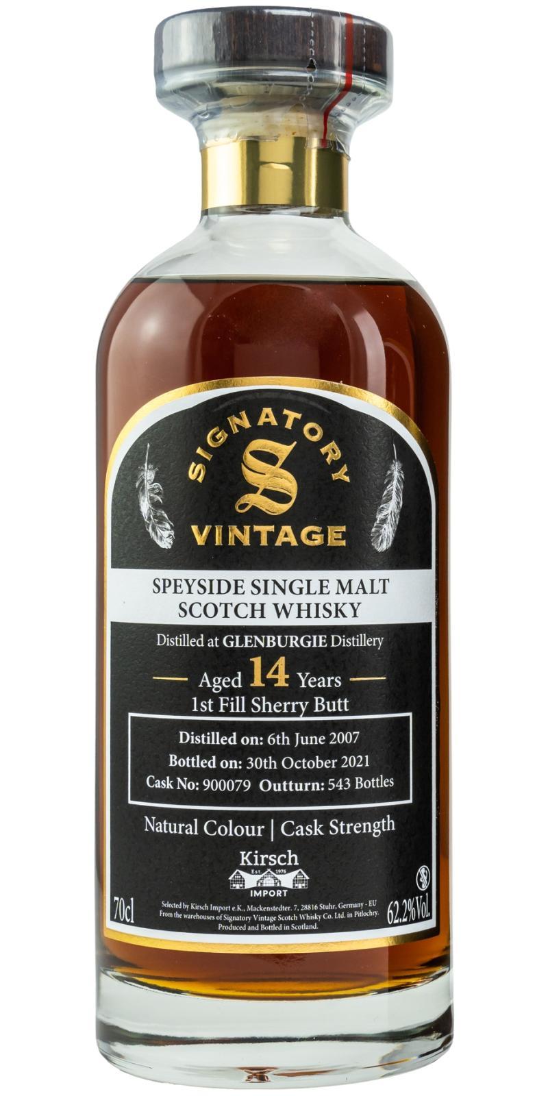 Glenburgie 2007 SV  Natural Colour | Cask Strength | Decanter