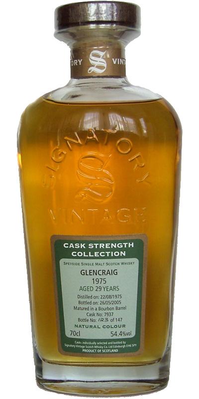 Glencraig 1975 SV  Cask Strength Collection