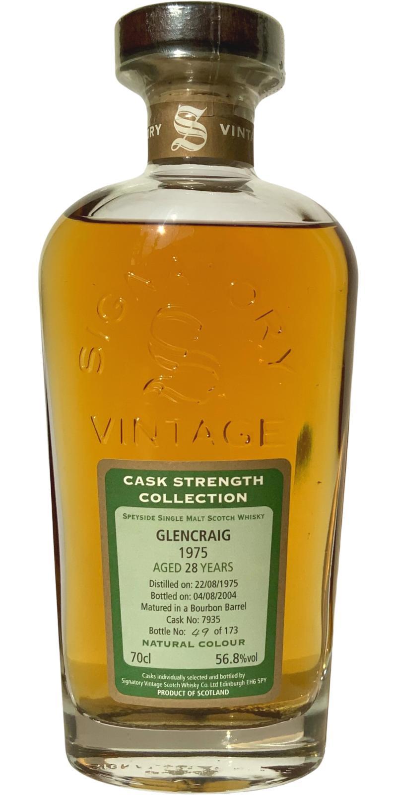 Glencraig 1975 SV  Cask Strength Collection