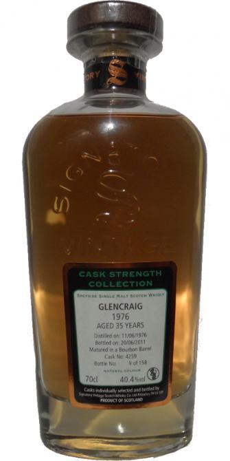 Glencraig 1976 SV  Cask Strength Collection