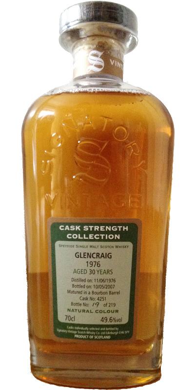 Glencraig 1976 SV  Cask Strength Collection