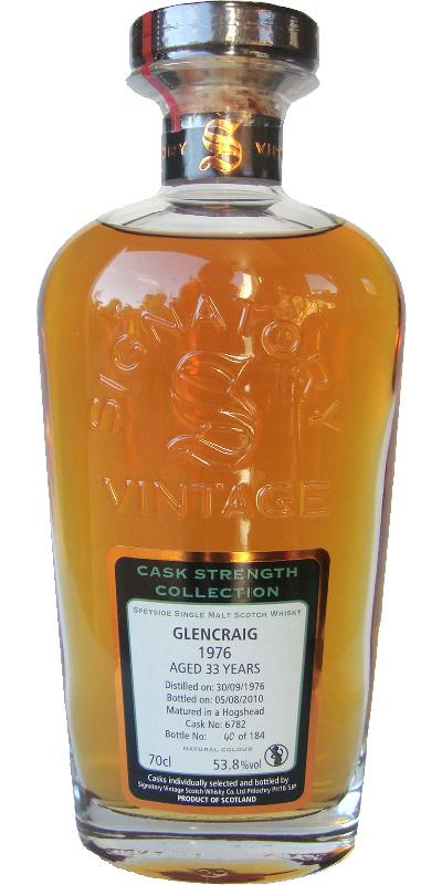 Glencraig 1976 SV  Cask Strength Collection