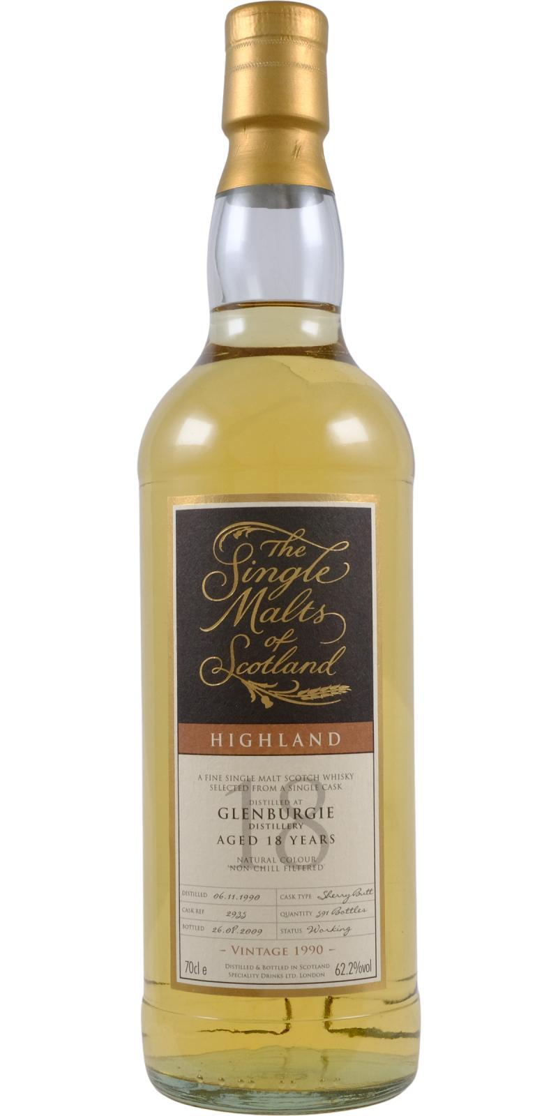 Glenburgie 1990 SMS  The Single Malts of Scotland