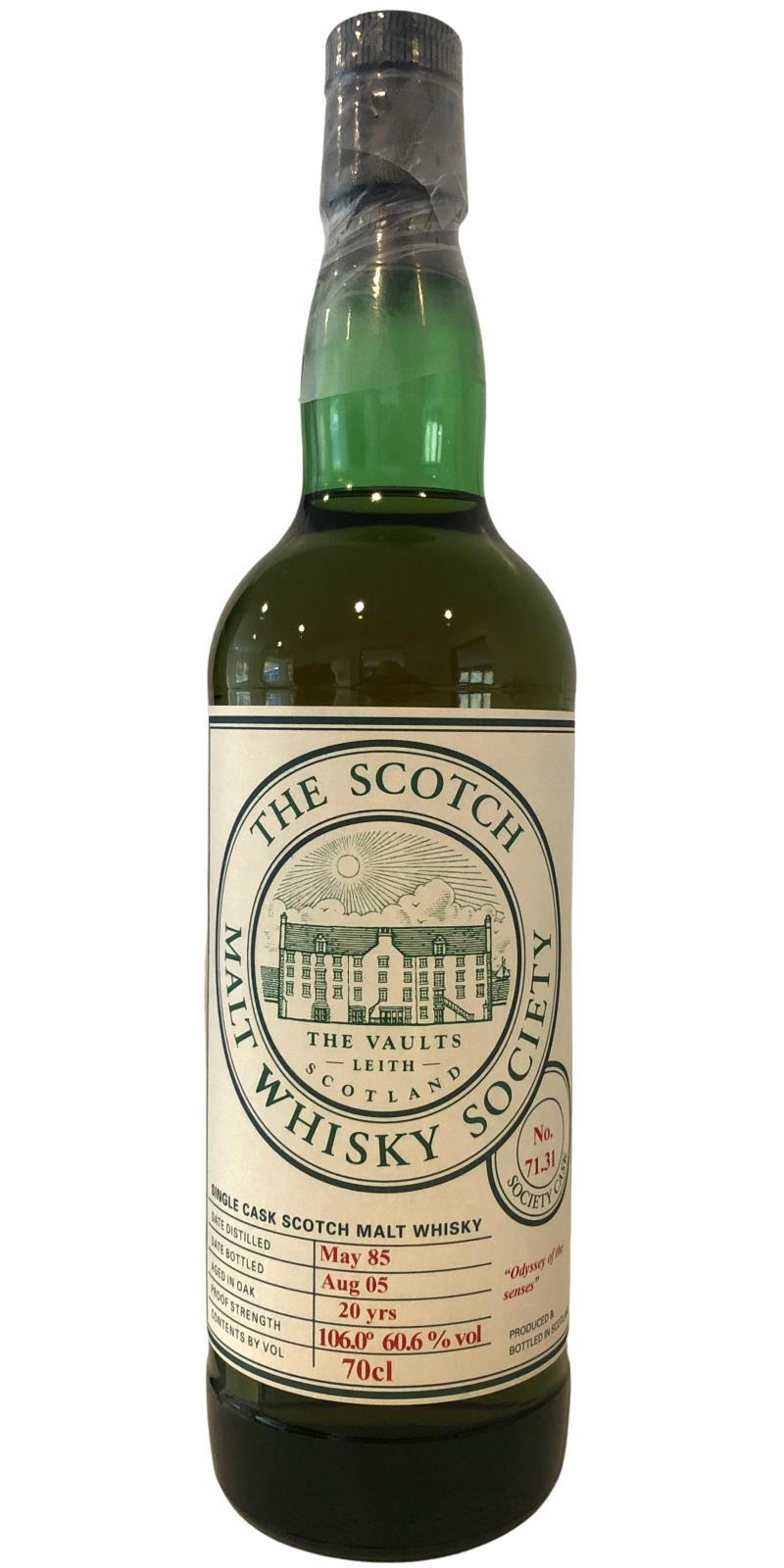 Glenburgie 1985 SMWS 71.31  Odyssey of the senses
