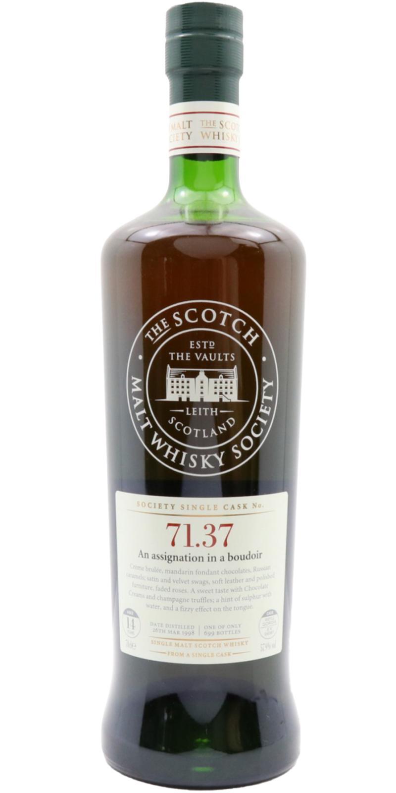 Glenburgie 1998 SMWS 71.37  An assignation in a boudoir