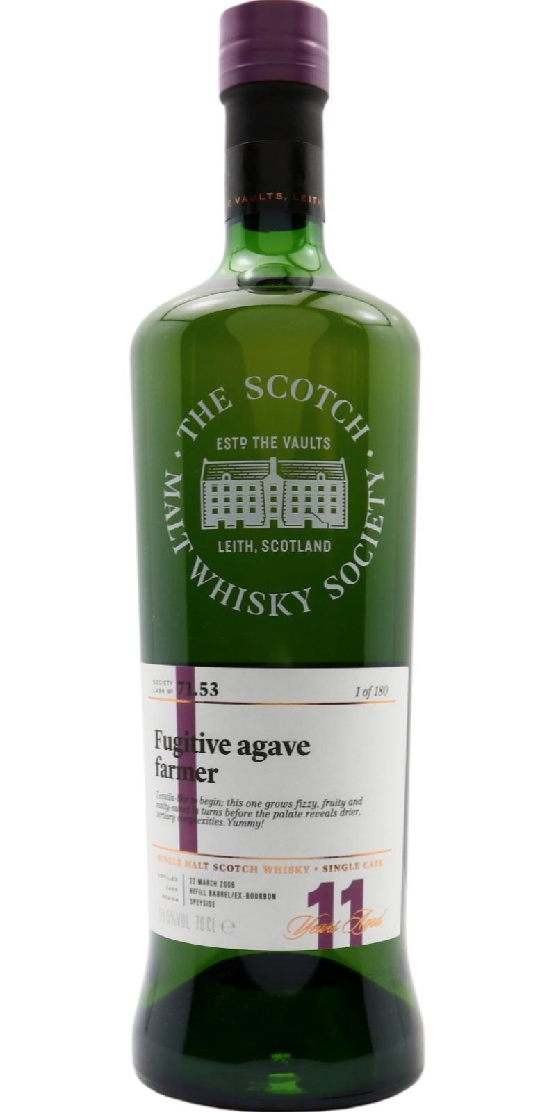 Glenburgie 2006 SMWS 71.53  Fugitive agave farmer