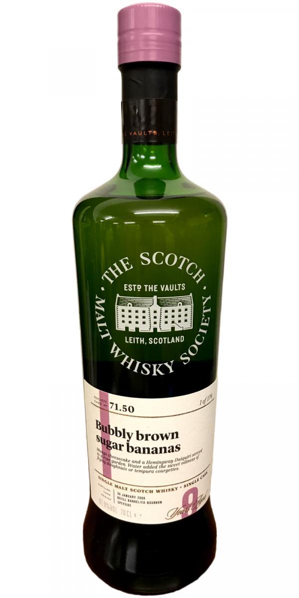 Glenburgie 2008 SMWS 71.50  Bubbly brown sugar bananas