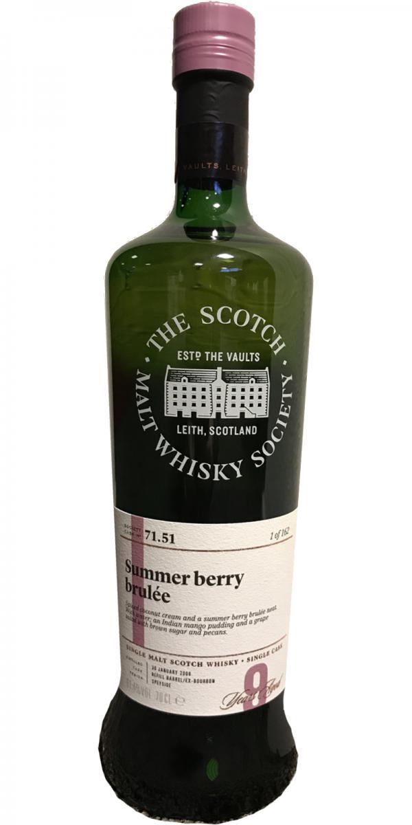 Glenburgie 2008 SMWS 71.51  Summer berry brulée