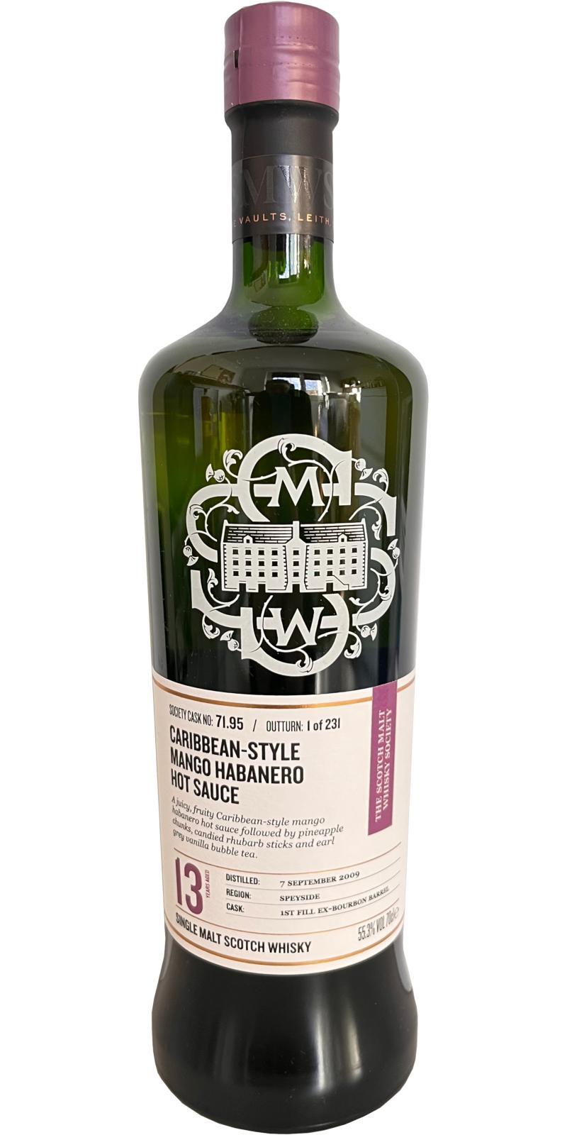 Glenburgie 2009 SMWS 71.95  Caribbean-style mango habanero hot sauce