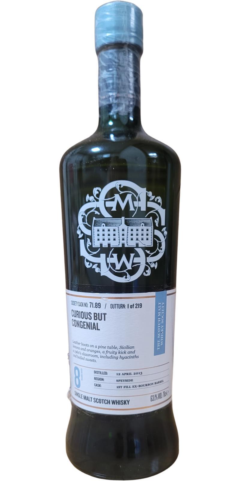 Glenburgie 2013 SMWS 71.89  Curious but congenial