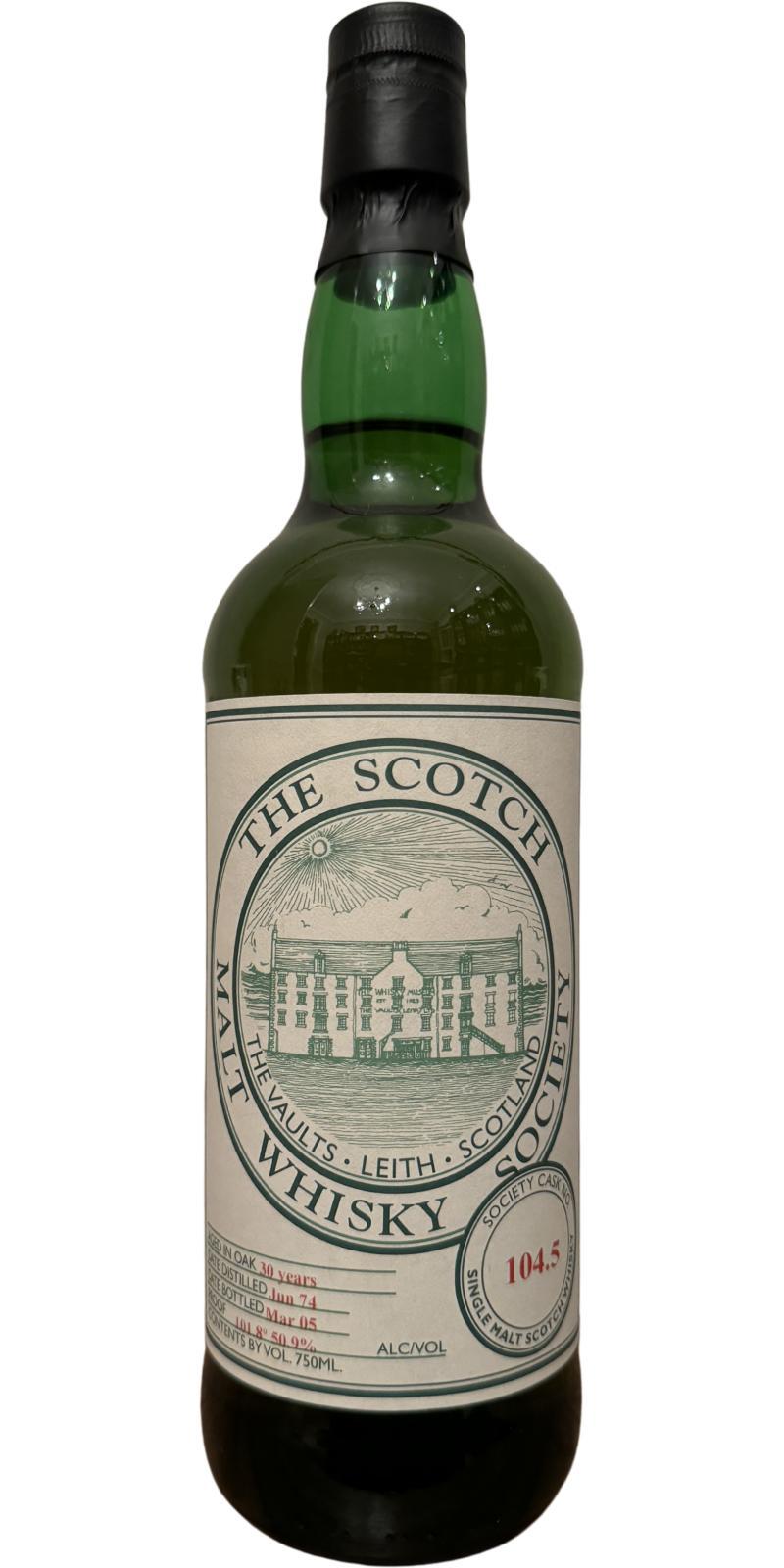 Glencraig 1974 SMWS 104.5  Retsina and chocolate limes